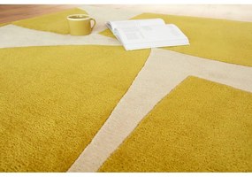 Okrovožltý ručne tkaný koberec z recyklovaných vlákien 200x290 cm Romy – Asiatic Carpets