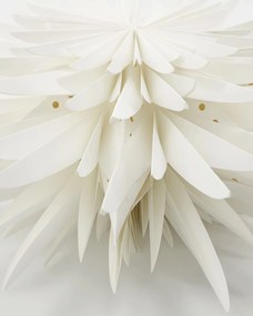 House Doctor Závesná papierová hviezda Dust Off White 40 cm