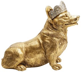 Royal Sitting Corgi dekorácia zlatá