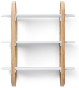 Umbra Nástenná polica BELLWOOD V. 75 cm biela/prírodná