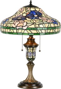 Stolná lampa Tiffany Destini - 46x60 cm E27/max 2x60W