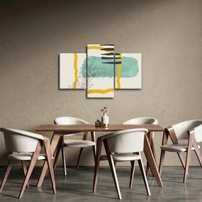 Obraz - Abstraktné listy N⁰2 (90x60 cm)