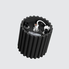 Sollux  SL.1784 - Bodové svietidlo AURA 1xGU10/10W/230V 10 cm čierna