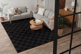 Koberec AURA EB112 čierny / antracit
