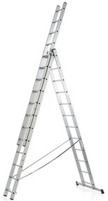 Rebrík MATTERHORN, 3-dielny, 3x12 priečok, 5410 mm