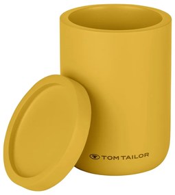 Kúpeľňový organizér na vatové tampóny z polyresínu v horčicovej farbe Tom Tailor T-Color Bath – Wenko