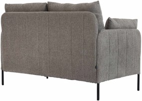 Sedačka Ziden 2-miestna látka - sivohnedá