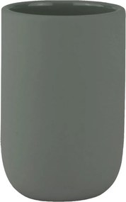 Zelený keramický téglik na zubné kefky Lotus – Mette Ditmer Denmark