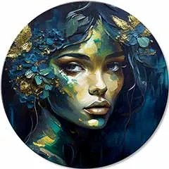 Okrúhle obrazy s akrylom Príbeh lásky