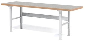 Profi dielenský stôl SOLID, nosnosť 750 kg, 2500x800 mm, vinyl