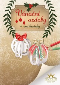 DECOLED A5 omaľovánka puzzle strom a hviezda