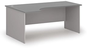 Kancelársky rohový pracovný stôl PRIMO GRAY, 1800 x 1200 mm, ľavý, sivá/grafit