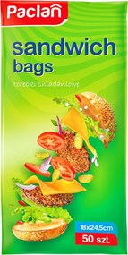 Papierové raňajkové tašky PACLAN, vhodné na jedlo, 50 ks, praktické
