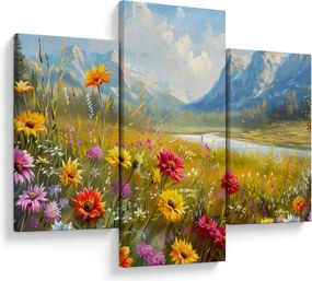 Obraz - Maľovaná krajina (90x60 cm)