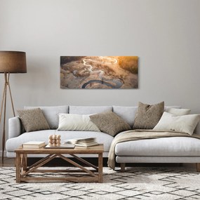 Obraz - Úsvit nad meandrami (120x50 cm)