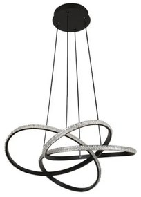 LED stmievateľný luster na lanku LED/95 W/230 V 3000–6500 K, priemer 57 cm + diaľkové ovládanie