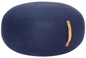 Tmavomodrý puf Hübsch Turenio, ø 70 cm
