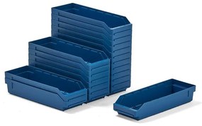 Plastové boxy na súčiastky REACH, 500x180x95 mm, 20 ks, modré