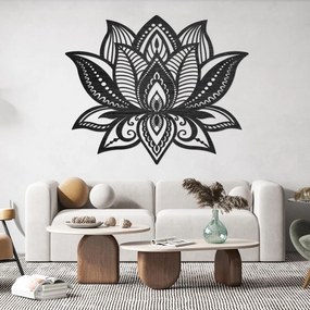 SENTOP | Drevený obraz lotosový kvet – elegantná mandala svetla | SENTOP PR0466