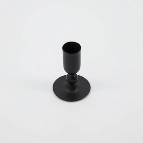 House Doctor Kovový svietnik Folk Black 7 cm