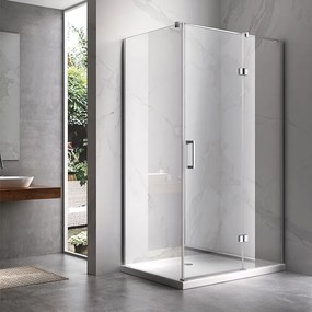 BPS-koupelny Obdĺžnikový sprchovací kút HYD-OK03D 120x100 chróm/transparent - bez vaničky