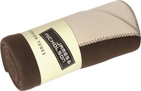 Daiber Fleece deka 150x170 cm JN952 - Hnedá / smotanová | 150 x 170 cm