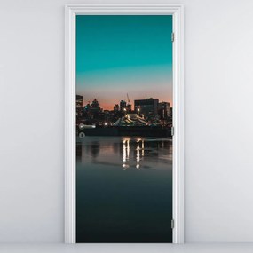 Fototapeta na dvere - Veľkomesto (95x205cm)
