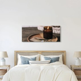 Obraz - Horiaca sviečka (120x50 cm)