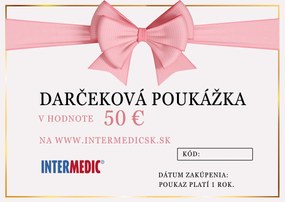 INTERMEDIC SK Darčeková poukážka v hodnote 50 €