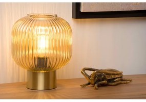 Lucide 45586/20/62 - Stolná lampa MALOTO 1xE27/40W/230V béžová/zlatá