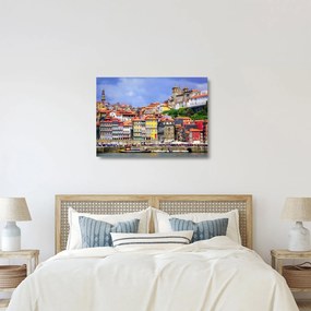 Sklenený obraz - Ribeira, Portugalsko (70x50 cm)