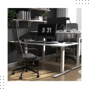 Elektrický výškovo nastaviteľný stôl Mark Adler Leader 7.6 biely