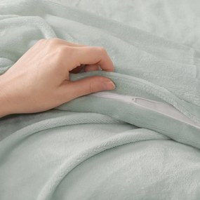 Goldea mikroplyšové posteľné obliečky deluxe - šalviové 220 x 200 a 2ks 70 x 90 cm