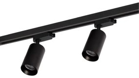 Bodové svietidlo v lištovom systéme PIPE 4xGU10/10W/230V čierna
