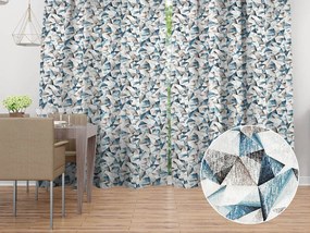 Biante Dekoračný záves Porto PRT-007 Modro-hnedé kryštály - šírka 270 cm 270x240 cm