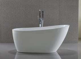 Aqualine Aqualine, TISA voľne stojaca vaňa 150x75 cm, biela, E1575