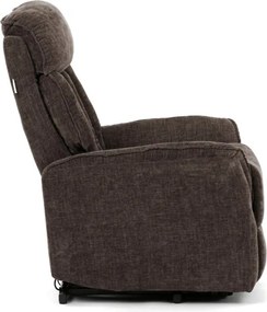 Polohovacie kreslo hnedé, elektrické TV-H9727 BR2