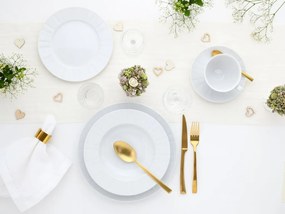 Jedálenský servis (12 dielov) Barcelona, biely