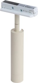 Moderný reflektor béžový s bielou farbou pre 1-fázový koľajnicový systém - Iconic Ivy