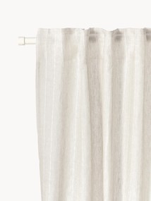Priehľadné závesy so skrytými pútkami Birch, 2 ks, Š 130 cm