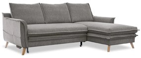 Sivá rozkladacia rohová pohovka (pravý roh) Charming Charlie – Miuform