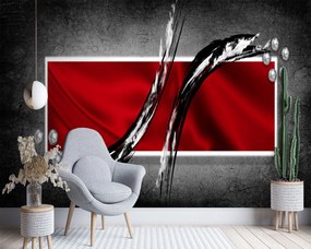 Gario Fototapeta Geometrické zloženie v červenej farbe Materiál: Vliesová, Rozmery: 300 x 210 cm