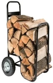 Vozík na palivové drevo, 52 x 57 x 107/73 cm, nosnost 80 kg
