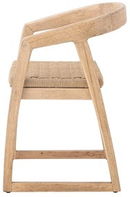 Jedálenská stolička z kaučukového dreva v prírodnej farbe Serrone – Bloomingville