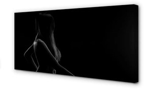 Obraz canvas Žena dlhé vlasy 120x60 cm