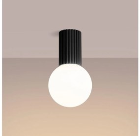 Sollux SL.1713 - Kúpeľňové stropné svietidlo HALO 1xG9/8W/230V IP44 čierna