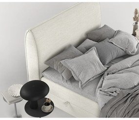 Krémovobiela boxspring posteľ s úložným priestorom 200x200 cm Melba – Maison de Rêve