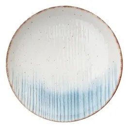 24-dielna jedálenská súprava, biela/modrá, porcelán