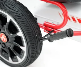 Šlapacia motokára Abarth biela