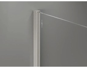 Mexen Kioto-X, sprchová zástena 120 x 200 cm, 10mm šedé sklo, oceľový profil, 800-120-101-97-40-X